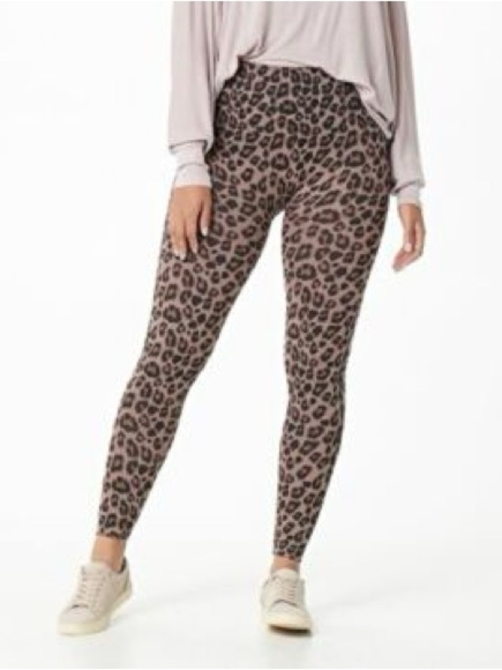 BREEZIES Leopard Seamless Tummy Smoothing Leggings A388306